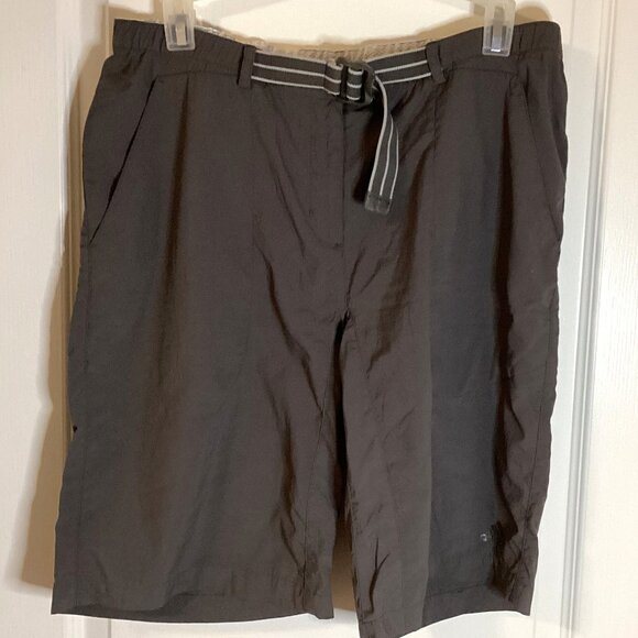 Adidas Clima365 Men's Boys Youth Brown Shorts Size 12 Hiking Casual Walking - Picture 1 of 9